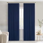 MIULEE Navy Blue Back Tab Blackout Curtains 84 Inch Length 2 Panels Set - Image 9