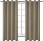 BGment Room Darkening Curtains 63 Inches Long by BGment