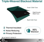 ChrisDowa Blackout Curtains 102 Inches Long 2 Panels Set - Image 4