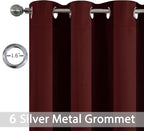 Yakamok Blackout Curtains for Bedroom, Thermal Insulated Blackout Window - Image 3
