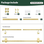 KAMANINA 2 Pack Curtain Rods No Drilling - Image 8