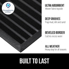 GORILLA GRIP 100% Waterproof All-Season WeatherMAX Doormat US Designed Natural - Image 2