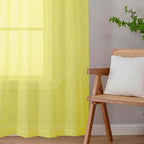 Sheer Curtains 84 Inches Long 2 Panels Set - Image 9