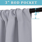RYB HOME Cafe Blackout Curtains 24 inch Length, RV Curtains - Image 3