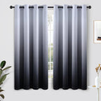 SimpleHome Ombre Curtains 52 x 63 Inch by SimpleHome