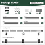 KAMANINA Curtain Rods 2 Pack No Drilling - Image 8