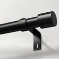 IFELS Heavy Duty Curtain Rods for Windows 28 to 48 Inch, 1 Inch Black Curtain by IFELS