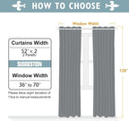 ChrisDowa Blackout Curtains 120 Inches Long 2 Panels Set - Image 5