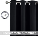 Yakamok Functional Thermal Insulated Eyelet Top Room Darkening Curtain Panels - Image 4