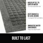 GORILLA GRIP® Ultra Absorbent Front Door Mat Outside Entrance, Traps Dirt and - Image 2