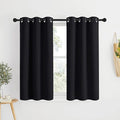 NICETOWN Black Out Cafe Curtains 48 inch Long 2 Panels Burg by NICETOWN