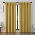 Simplebrand Ava Bright Gold Blackout Curtains by Simplebrand