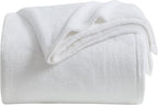 KMUSET Fleece Blanket Twin Size White Lightweight Throw Blanket Super Soft Cozy - Image 4