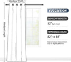 SimpleHome Ombre Room Darkening Curtains 84 inches Length - Image 7