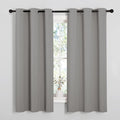NICETOWN Blackout Curtains 63 inches Long, Thermal Insulated Solid Grommet Top by NICETOWN