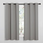 NICETOWN Blackout Curtains 63 inches Long, Thermal Insulated Solid Grommet Top by NICETOWN