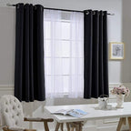 NICETOWN Blackout Curtains 63 inch Length 2 Panels Burg - Image 7