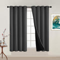 Yakamok 100% Blackout Curtains, 2 Thick Layers Thermal Insulated Total Blackout by Yakamok