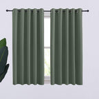 NICETOWN Thermal Insulated Curtains Blackout Draperies, Dark Mallard, Window by NICETOWN