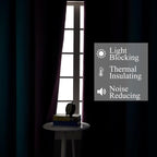 Estelar Textiler Ombre Teal and Purple Blackout Curtains 45 Inch Length 2 panels - Image 3