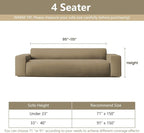 MYSKY HOME Couch Covers for 3 Cushion Couch Sofa, Sectional Couch Cover L Shape - Image 5