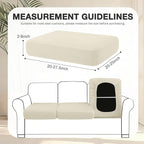 hyha 4Pcs Patio Cushion Covers, Stretch Outdoor Couch Cushion Covers Replacement - Image 2