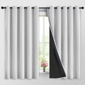 Yakamok 100% Blackout Curtains 63 Inches Long, 2 Thick Layers Heat and Full by Yakamok