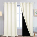 Yakamok 100% Blackout Window Curtain Panels, Heat and Full Light Blocking Drapes by Yakamok