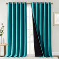 NICETOWN Full Shading Curtains for Windows, Super Heavy-Duty Black Lined by NICETOWN