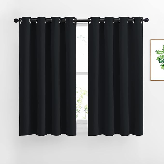 NICETOWN Black Out Curtains 54 inch Long by NICETOWN