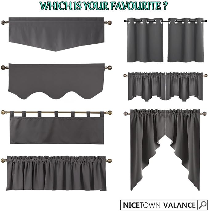 NICETOWN Blackout Window Treatment Valances - Image 7