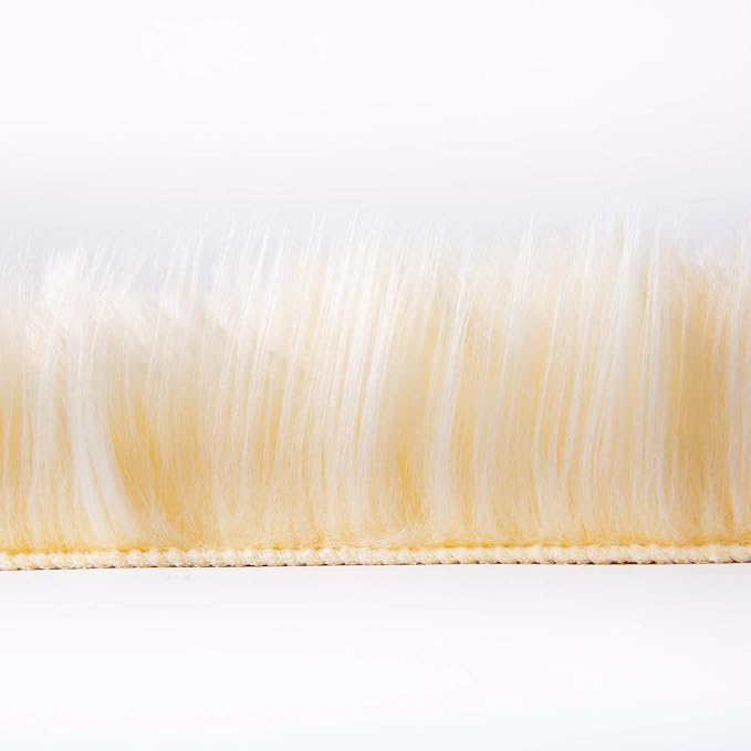 Ashler faux fur rug, Fluffy Shaggy Area Rug Ultra Soft 2.2 x 6 Feet Rectangle - Image 5