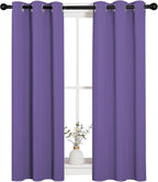 NICETOWN Window Curtain Panels, Thermal Insulated Solid Grommet Blackout - Image 2