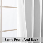 Yakamok Wide Thermal Blackout Patio Door Curtain Panel, Pure White Grommet - Image 3