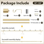 IFELS 2 Pack Heavy Duty Curtain Rods - Image 8