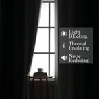 Estelar Textiler Green and Greyish White Ombre Blackout Curtains 90 Inch Length - Image 3