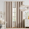 MIULEE 100% Blackout Textured Curtains by MIULEE
