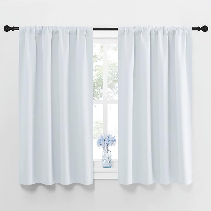 NICETOWN Greyish White Window Curtain Panels by NICETOWN