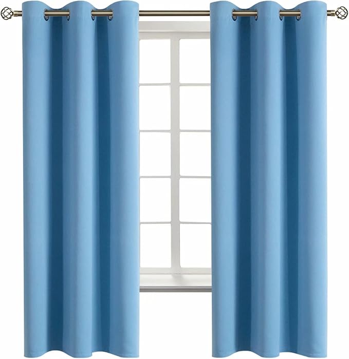 BGment Room Darkening Curtains 63 Inches Long by BGment