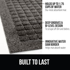 GORILLA GRIP® Ultra Absorbent Front Door Mat Outside Entrance, Traps Dirt and - Image 3