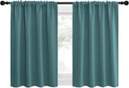 NICETOWN RV Blackout Curtains for Camper Windows, Sea Teal, Kitchen Curtains by NICETOWN