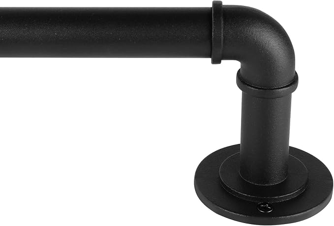 Industrial Curtain Rods for Windows 28 to 48 Inches, for Indoor and Outdoor by JoyUltra