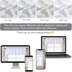 Chyhomenyc Pure White Valances for Windows, Short Window Valance Curtains for - Image 5