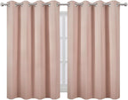 LEMOMO Blush Thermal Blackout Curtains/52 x 45 Inch/Set of 2 Panels Room - Image 2