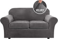 H.VERSAILTEX Real Velvet Plush 3 Piece Stretch Sofa Covers Couch Covers by HVERSAILTEX