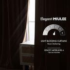 MIULEE Blush Beige Velvet Curtains 84 inches - Image 5