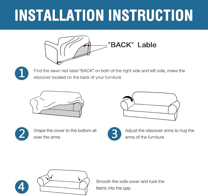 H.VERSAILTEX Stretch Velvet Loveseat Covers - Image 7