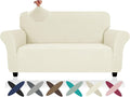 ZNSAYOTX Super Stretch Loveseat Covers, New Striped Love Seat Slipcover by ZNSAYOTX
