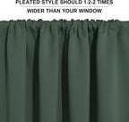 RYB HOME Cafe Blackout Curtains 24 inch Length, RV Curtains - Image 5