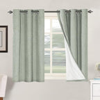 H.VERSAILTEX Primitive Linen Curtains 100% Blackout Curtain Drapes Burlap by HVERSAILTEX